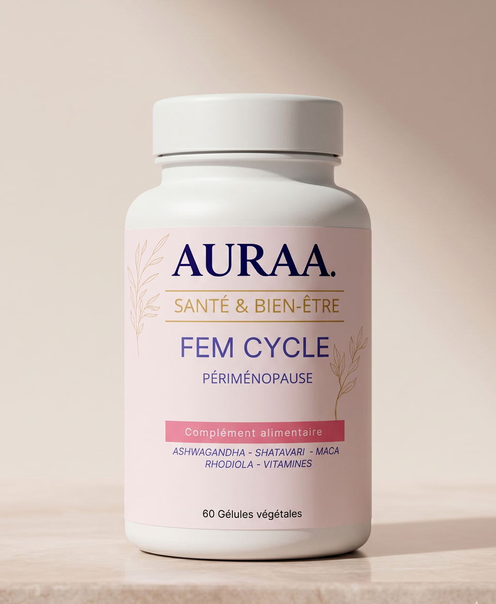 FEM CYCLE AURAA, complément alimentaire équilibre féminin et périménopause